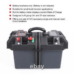 Snap Top 24-27 Battery Box Group Automotive Marine RV Boat Heavy Duty Lock Case