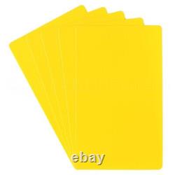 Yellow Plastic Cards 3 x 5 Waterproof Heavy Duty Indoor Outdoor Tag 3x5